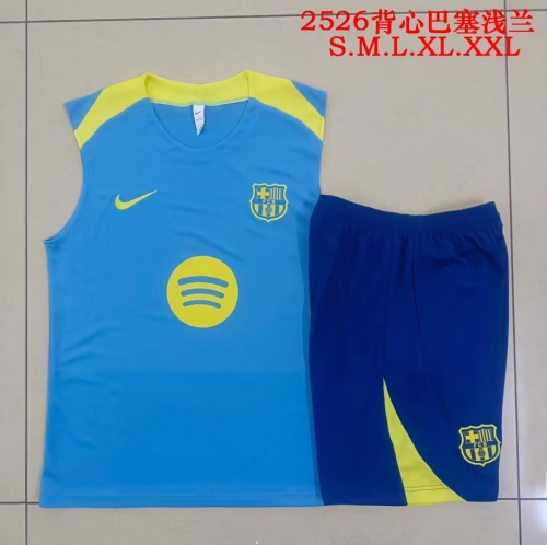 2025/26 Barcelona Light Blue Thailand Soccer Vest Suit-815