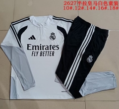 Kids 2026/27 Rea Madrid White Kids/Youth Tracksuit Uniform-815