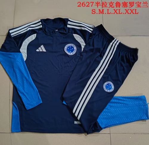 2026/27 Cruzeiro EC Royal Blue Thailand Soccer Tracksuit Uniform-815
