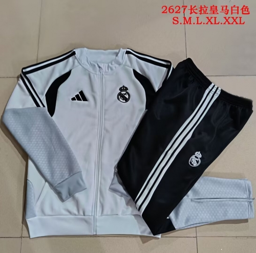 2026/27 Rea Madrid White Soccer Jacket Uniform-815