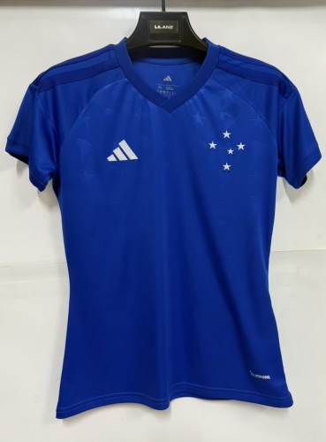 2026/27 Cruzeiro EC Home Blue Thailand Women Soccer Jersey AAA-1116