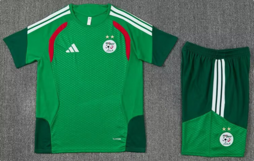 2026/27 Algeria Green Shorts-Sleeve Thailand Soccer Tracksuit Uniform-801