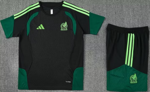 2026/27 Mexico Black Shorts-Sleeve Thailand Soccer Tracksuit Unifrom-801