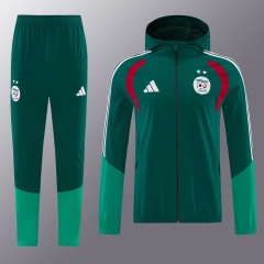 2026/27 Algeria Green Soccer Windbreaker Uniform With Hat-LH