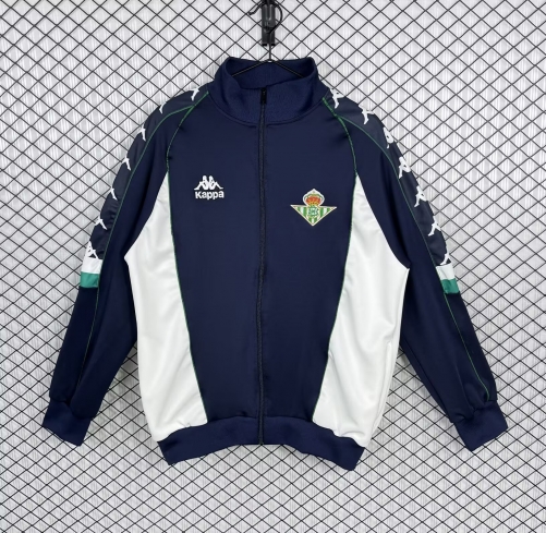 97/98 Retro Version Real Betis Royal Blue Soccer Jacket Top-503