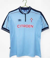 99/00 Retro Version RC Celta de Vigo Home Blue Thailand Soccer Jersey AAA