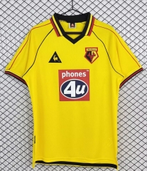 99/01 Retro Version Watford Home Yellow Thailand Soccer Jersey AAA-503