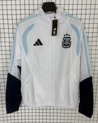 2026/27 Argentina White Windbreaker Hoodies Top With Hat-510/XH/66