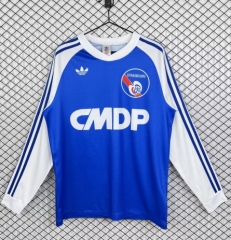 78/79 Retro Version RC Strasbourg Alsace Home Blue LS Thailand Soccer Jersey AAA-503