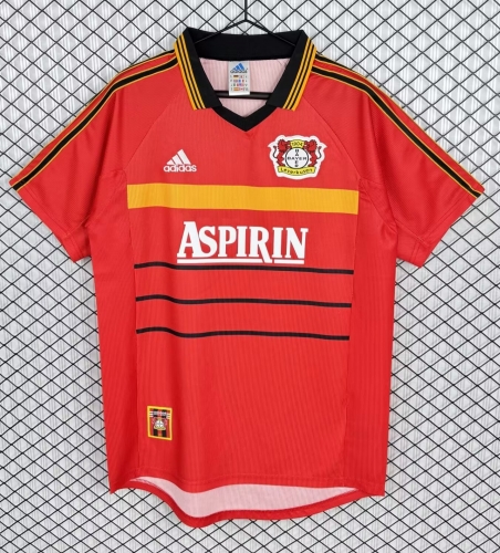 99/00 Retro Version Bayer 04 Leverkusen Home Red Thailand Soccer Jersey AAA-503