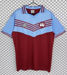 76/80 Retro Version West Ham United Home Red Thailand Soccer Jersey AAA-503