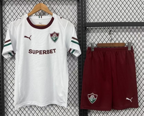 Kids 2026/27 Fluminense FC Away White Kids/Youth Soccer Uniform-530