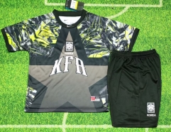 2026/27 Korea Republic Goalkeeper Black & Gray Kids/Youth Soccer Uniform-507/123