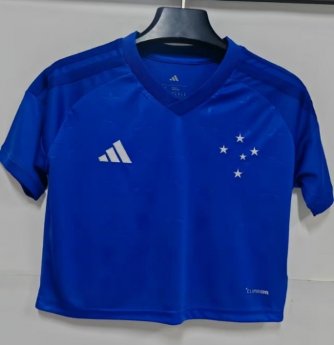Short Clothing 2026/27 Cruzeiro EC Home Blue Thailand Women Soccer Jersey AAA-1116
