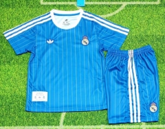 Kids 2026/27 Special Version Real Madrid Blue Kids/youth Soccer Uniform-123