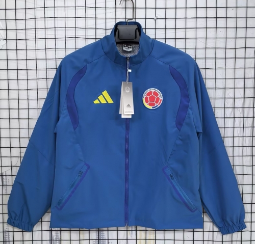 2026/27 Colombia Blue Windbreaker Hoodies Top-C1