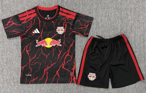 Kids 2026/27 New York Red Bulls Home Black & Red Kids/Youth Soccer Uniform-522/208