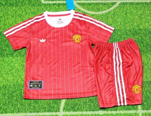 Kids 2026/27 Retro Man United Red Kids/Youth Soccer Uniform-507