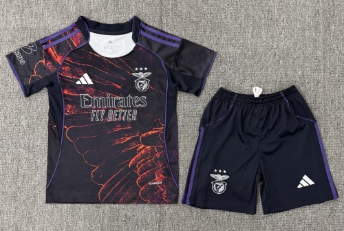 Kids 2026/27 Special Version Benfica Black & Red Kids/Youth Soccer Uniform-522