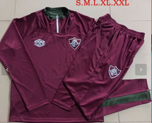 2025/26 Fluminense FC Red Soccer Tracksuit Uniform-815