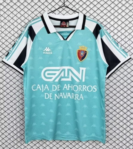 95/96 Retro Version CA Osasuna Away Lake Blue Thailand Soccer Jersey AAA-503