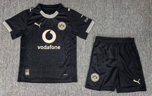 Kids 2026/27Special Borussia Dortumund Black Kids/Youth Soccer Uniform-BL
