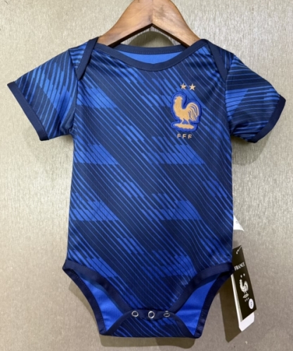 (Size 9-12) 2026/27 France Home Blue Baby Soccer Uniform-308