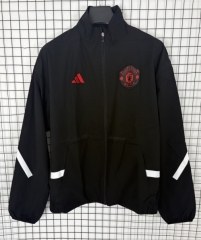 2026/27 Manchester United Black Windbreaker Hoodies-510