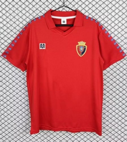 1983 Retro Version CA Osasuna Home Red Thailand Soccer Jersey AAA-