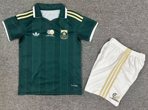 Kids 2026/27 South Africa Away Green Kids/Youth Soccer Uniform-1040