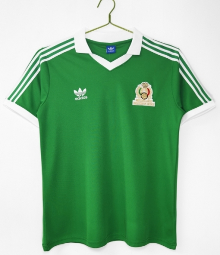 1986 Retro Version Mexico Home Green Thailand Soccer Jersey AAA-710/601