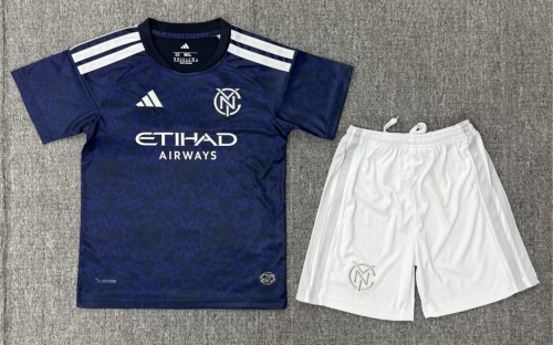 Kids 2026/27 New York City Away Black & Blue Kids/Youth Soccer Uniform-522/208