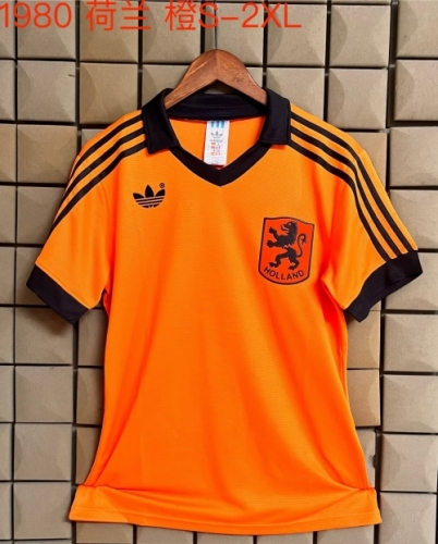 1980 Retro Version Netherlands Orange Thailand Soccer Jersey AAA-709/95