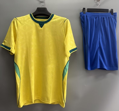 Customize 2026/27 Brazil Home Yellow Soccer Uniform-DN