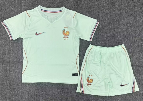Kid 2026/27 France Away Green  Kid/Youth Soccer Uniform-530/507/123