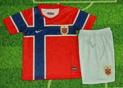 Kids 2026/27 Norway Home Red Kids/Youth Soccer Uniform-40/JY/208