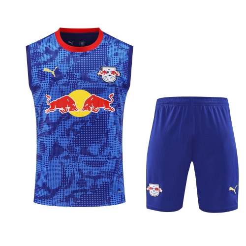 2025/26 RB Leipzig Blue Thailand Soccer Training Vest Uniform-418