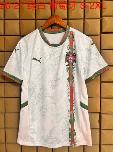 2026/27 Portugal Green & White Thailand Soccer Jersey AAA-709