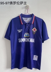 95/97 Retro Version Fiorentina Home Purple Thailand Soccer Jersey AAA-709