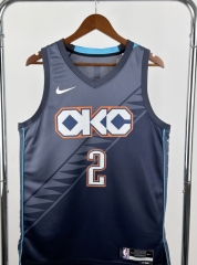2026 City Version NBA Oklahoma City Thunder Gray #2 Jersey-311