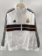 13/14 Retro Version Rea Madrid White Windbreaker Hoodies Top-XH/66
