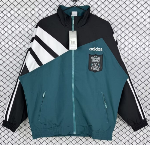 95/96 Retro Version Liverpool Green Windbreaker Hoodies Top-503/XH