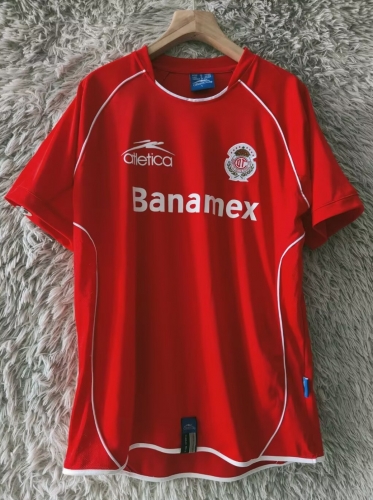 05/06 Retro Version Toluca FC Home Red Thailand Soccer Jersey AAA