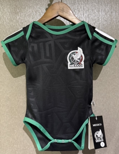 (Size 9/12) 2026/27 Mexico Away Black Baby Soccer Uniform-308