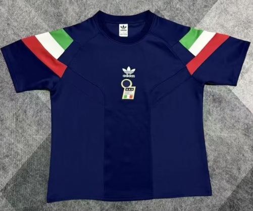2026 Italy Royal Blue Thickened Casual T-Shirts-47