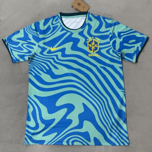 2026/27 Brazil Lake Blue Thailand Soccer Training Jerseys-510