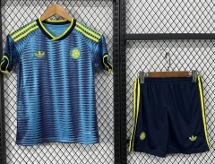 2026/27 Colombia Away Blue Kids/Youth Soccer Uniform-507/530/522