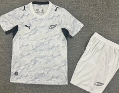 Kids 2026/27 New Zealand Gray & White Kids/Youth Soccer Uniform-1040