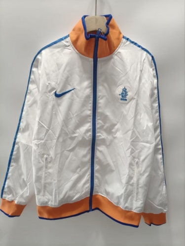 10/11 Retro Version Netherlands White Windbreaker Hoodies Top-XH/66