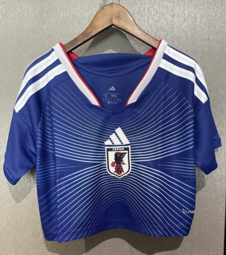 2026/27 Japan Home Blue Female Thailand Soccer Short Style Jersey-308
